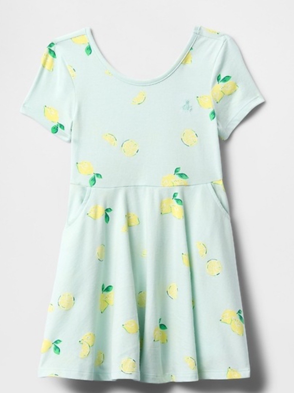 Girls Gap Kids Old Navy Mix Match Fit Flare Toddler Lemons Cotton Jersey Dress